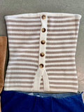 Allesandra Button Down Tube Top