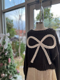 Bowtique Sweater (Mocha)