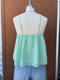 Baby Sage Cami Babydoll Top (Green)