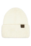 C.C Double Cuff Beanie (Ivory)
