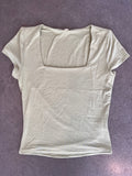 Classic Square Neck Tee (Sweet Pea)