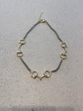 Silver/Gold Horsebit Necklace
