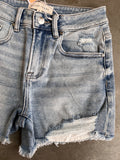 Mid Rise Peekaboo Pockets Shorts