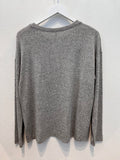 Buttery Soft Hacci Henley Top (H Grey)