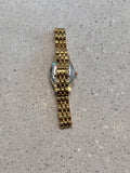 Oval Roman Numeral Metal Strap Watch