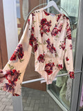 Maya Floral Bodysuit (Cream)