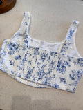 Mallorie Corset Top (Blue)