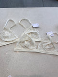 Fantasy Lace Triangle Bralette (Cloud)