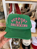 Support Day Drinking Trucker Hat(Green)
