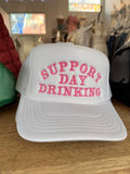 Support Day Drinking Trucker Hat(White)