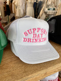 Support Day Drinking Trucker Hat(White)
