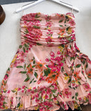 Paige Peach Floral Romper