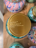CAPRI BLUE VOLCANO AQUA OPALINE CANDLE (19 oz)