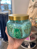 CAPRI BLUE VOLCANO AQUA OPALINE CANDLE (19 oz)