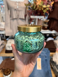 CAPRI BLUE VOLCANO AQUA OPALINE CANDLE (8oz)