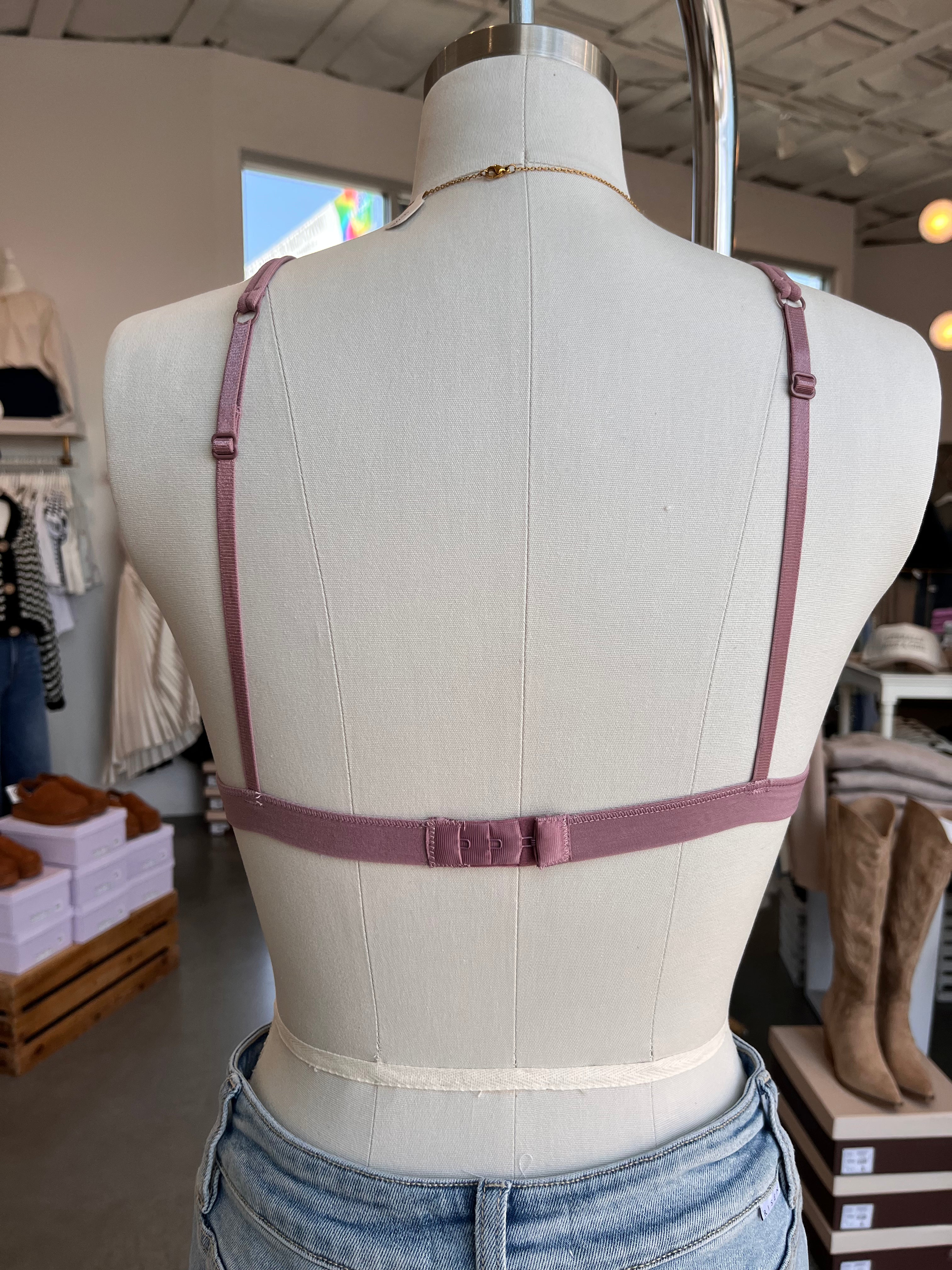 Fantasy Lace Triangle Bralette (Mauve) – Nomad Boutique Fantasy Lace Triangle Bralette (Mauve) – Nomad Boutique