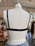 Fantasy Lace Triangle Bralette (Black)