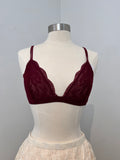 Fantasy Lace Triangle Bralette (Burgundy)