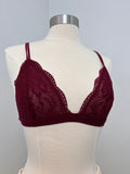 Fantasy Lace Triangle Bralette (Burgundy)