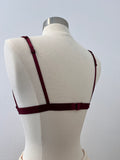 Fantasy Lace Triangle Bralette (Burgundy)
