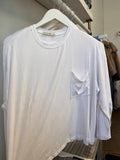 Aspen Long Sleeve Pocket Tee (white)
