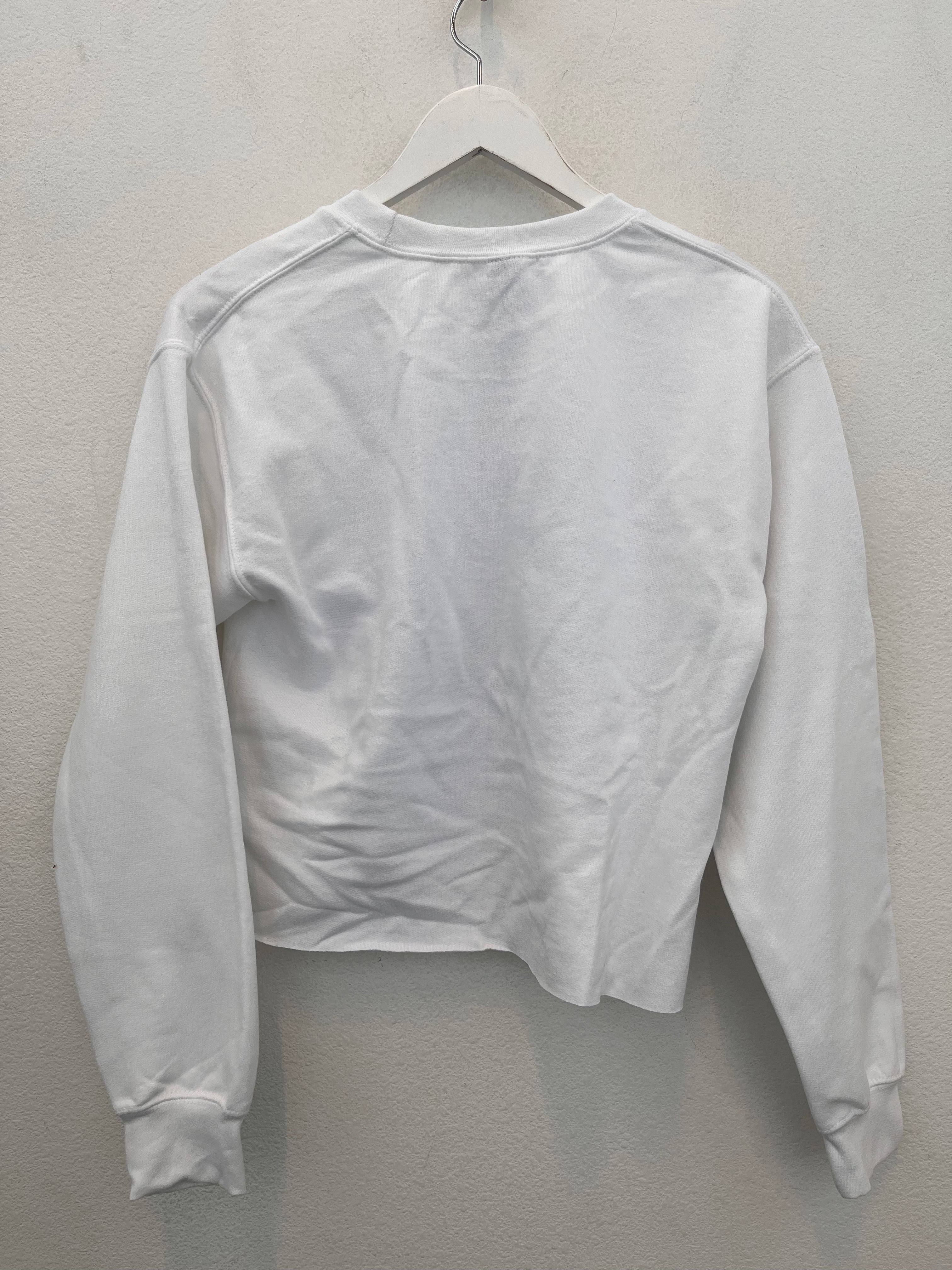 Tahoe Cropped Sweatshirt (White)