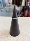 Mixed Flowers Band Ring (Silver)