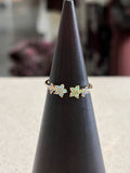 Gold Dipped Colorful Flower Open Ring