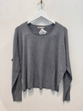 Butter Soft Round Neck Sweater (H Grey)