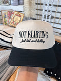 Not Flirting Hat (Black)