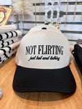 Not Flirting Hat (Black)