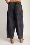 Good Luck Drawstring Barrel Cropped Pants