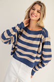 See Me Stripe Sweater (Midnight Navy)