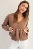 Sugar Stitch Cardigan (brown)
