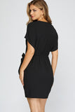 Jasmine Dolman Dress (Black)