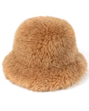 C.C Fur Bucket Hat (Camel)
