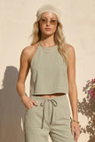 Soft Halter Cropped Top