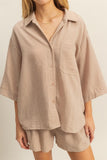 Sandy Short-Sleeved Short Set