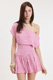 Effortless Floral Mini Dress (Snow Pink)