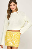 Cozy Morning Knit Sweater (White)