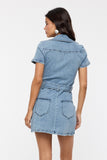 Blythe Belted Denim Mini Dress