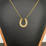 Horseshoe Rhinestone Necklace