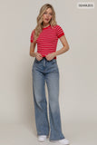 My Time Stripe Top (Red)