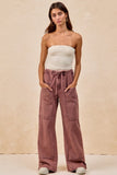 Vintage Wash Tie-Waist Pants