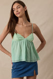 Baby Sage Cami Babydoll Top (Green)