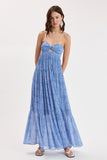 Twirly Blue Maxi Dress