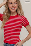 My Time Stripe Top (Red)