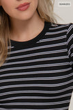 My Time Stripe Top (Black)