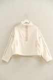 Cassie Half-Zip Pullover (Ivory)