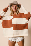 Color Block Knit Top